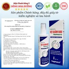 XỊT GIẢM ĐAU TRAPHACO (chai 100ml) - Chai xịt giúp giảm đau, kháng viêm cho người đau nhức xương khớp, đau do viêm khớp