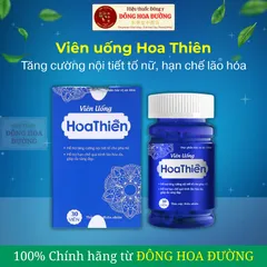 Viên uống Hoa Thiên (Hộp 30 viên) Đẹp da sáng mịn, bổ sung Collagen, giảm khô sạm, ngừa lão hóa, hỗ trợ tóc móng khỏe