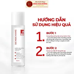 Combo Nước Tẩy Trang + Nước Hoa Hồng Thảo Dược Sắc Ngọc Khang (145ml + 145ml) Làm sạch sâu, cân bằng da, dưỡng ẩm