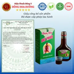 THIÊN MÔN BỔ PHỔI BÌNH ĐÔNG (chai 280ml) - Giúp bổ phổi, giảm ho, dịu họng, long đờm; Bảo vệ đường hô hấp - ĐHĐ