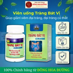 Viên uống TRÀNG BÁT VỊ KINGPHAR (hộp 40 viên) - Giúp ổn định đại tràng; Giảm đi ngoài nhiều lần; Hỗ trợ tiêu hoá khoẻ -