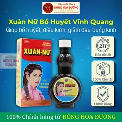 XUÂN NỮ BỔ HUYẾT VĨNH QUANG (chai 280ml) - Giúp bổ huyết, điều hòa kinh nguyệt; Phụ nữ huyết trắng, đau bụng kinh
