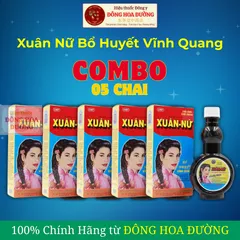 XUÂN NỮ BỔ HUYẾT VĨNH QUANG (chai 280ml) - Giúp bổ huyết, điều hòa kinh nguyệt; Phụ nữ huyết trắng, đau bụng kinh