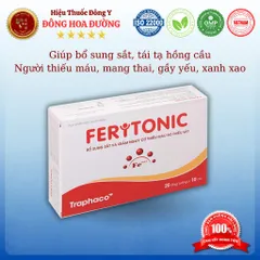 FERITONIC (hộp 20 ống) - Bổ sung sắt và hỗ trợ tái tạo hồng cầu; Người thiếu máu thiếu, phụ nữ mang thai, gầy yếu