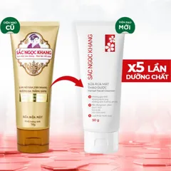 Sữa rửa mặt thảo dược Sắc Ngọc Khang (Tuýp 50g/100g) Làm sạch dịu nhẹ, dưỡng ẩm da, sáng da, giảm xỉn màu