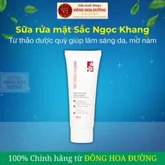 Sữa rửa mặt thảo dược Sắc Ngọc Khang (Tuýp 50g/100g) Làm sạch dịu nhẹ, dưỡng ẩm da, sáng da, giảm xỉn màu