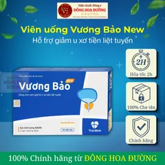 Viên uống Vương Bảo New (Hộp 20 viên) Hỗ trợ sức khỏe tiền liệt tuyến, hỗ trợ giảm rối loạn tiểu tiện, hỗ trợ tiểu đêm