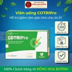 Viên uống CotriPro (Hộp 20 viên) Hỗ trợ tăng sức bền thành mạch, hỗ trợ giảm cảm giác khó chịu vùng hậu môn,