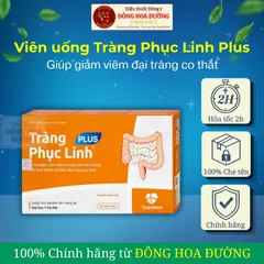 Viên uống Tràng Phục Linh Plus (Hộp 20 viên) Hỗ trợ giảm co thắt đại tràng, rối loạn tiêu hoá; hỗ trợ tiêu hóa