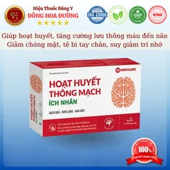 HOẠT HUYẾT THÔNG MẠCH ÍCH NHÂN (hộp 30 viên) - Giúp giảm chóng mặt, tê bì tay chân, suy giảm trí nhớ - ĐÔNG HOA ĐƯỜNG