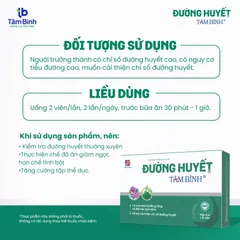 Viên uống Đường Huyết Tâm Bình (Hộp 40 viên) Hỗ trợ ổn định đường huyết, giảm mệt mỏi, tăng cường sức khỏe