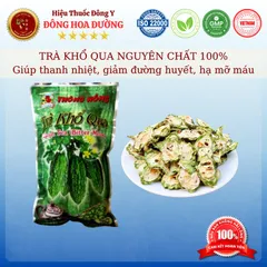TRÀ KHỔ QUA THÔNG HỒNG (80g Nguyên chất 100%) - Giúp thanh nhiệt, giảm đường huyết, hạ mỡ máu - ĐÔNG HOA ĐƯỜNG