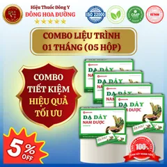 DẠ DÀY NAM DƯỢC (hộp 12 gói x 8g) - Giúp giảm ợ hơi, ợ chua, ợ nóng; Người bị viêm loét dạ dày, khó tiêu ĐÔNG HOA ĐƯỜNG