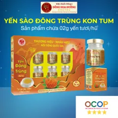 Yến sào Đông trùng Kon Tum (set 6 hũ có túi) - OCOP 4 SAO