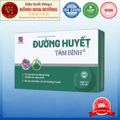 ĐƯỜNG HUYẾT TÂM BÌNH (hộp 40 viên) - Giúp ổn định đường huyết; giảm mệt mỏi, khô khát - ĐÔNG HOA ĐƯỜNG