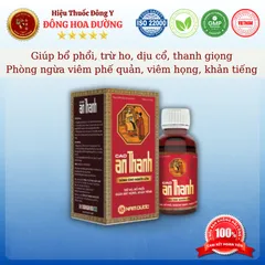 CAO AN THANH (chai 100ml) - Giúp bổ phổi, giảm ho, dịu cổ, thanh giọng; Phòng viêm họng, khản tiếng - ĐÔNG HOA ĐƯỜNG