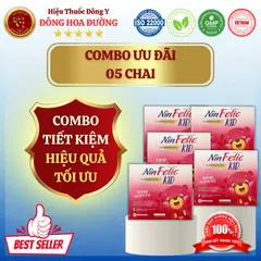NinFelic KID (hộp 20 ống) - Giúp trẻ bổ sung sắt cho cơ thể, ngừa thiếu máu thiếu sắt trẻ từ 2 tuổi - ĐÔNG HOA ĐƯỜNG