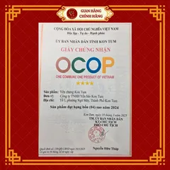YẾN SÀO KID'S OCOP 4 SAO (hũ 70ml) - Hàm lượng 02gram yến tươi, ít đường - ĐÔNG HOA ĐƯỜNG