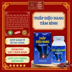 THẤP DIỆU NANG TÂM BÌNH (hộp 60 viên) - Giúp giảm tê bì tay chân; Giảm đau dây thần kinh; Giúp lưu thông khí huyết