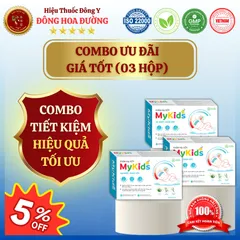KHĂN HẠ SỐT MYKIDS (hộp 20 miếng) - Khăn lau chườm giúp bé hạ nhiệt, dịu mát da, giảm sốt, hăm ngứa - ĐÔNG HOA ĐƯỜNG
