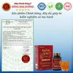 ĐÔNG TRÙNG HẠ THẢO SAPA (hộp 28 viên) - Giúp bổ phế, ích thận, tăng cường sức đề kháng cho người bị suy nhược cơ thể