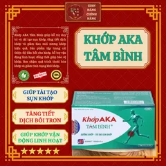 KHỚP AKA TÂM BÌNH (hộp 60 viên) - Giúp tái tạo sụn khớp; Tăng tiết dịch bôi trơn; Giúp khơp vận động linh hoạt