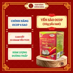 YẾN SÀO OCOP 4 SAO (hũ 70ml) - Hàm lượng 02gram yến tươi, ít đường - ĐÔNG HOA ĐƯỜNG