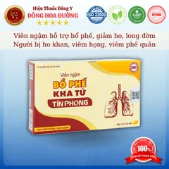VIÊN NGẬM BỔ PHẾ KHA TỬ (hộp 20 viên) - Giúp bổ phổi, giảm ho, long đờm; Người bị ho khan, viêm họng - ĐÔNG HOA ĐƯỜNG