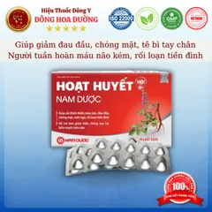 HOẠT HUYẾT NAM DƯỢC (hộp 30 viên) - Giúp giảm đau đầu, chóng mặt, tê bì tay chân; Người tuần hoàn máu não kém, tiền đình