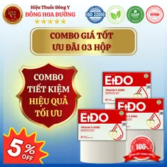 VITAMIN EtDO (hộp 30 viên) - Giúp bổ sung vitamin E, chống oxy hóa, làm đẹp da; Người bị lão hóa  da, da khô nhăn