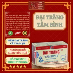 ĐẠI TRÀNG TÂM BÌNH (hộp 50 viên) - Viêm đại tràng cấp và mạn; Người bị rối loạn tiêu hoá; Hỗ trợ kích thích tiêu hoá