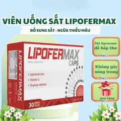 Sắt Liposome Lipofermax Ý - Giúp Bổ Máu, Dễ Hấp Thu, Ann Toànn Cho Mẹ Bầu, Sau Sinh, Người Lớn.