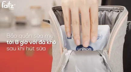 Túi giữ nhiệt bình sữa Thermo 2 Fatz tiện ích cho mẹ sử dụng 