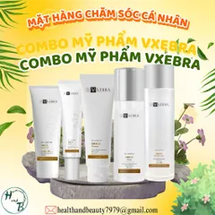 Combo mỹ phẩm Vxebra cao cấp chăm sóc mọi loại da và cấp ẩm cho da