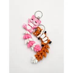 Móc Khoá Cáo Khớp Nối In 3D(mua sỉ nhắn tin)