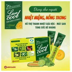 Bột Sủi LiveCool Nam Dược Thanh Nhiệt Hương Dưa Gang Hộp 10 Gói