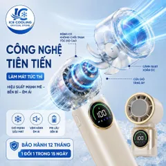 [Chính Hãng]Quạt Cầm Tay Hituny GT18 Làm Mát TEC Bán Dẫn – 8000mAh, 10000RPM, 3 Chế Độ Sử Dụng