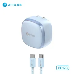 [ Có 3C]Củ Sạc Nhanh UTTA GaN 60W PD17C Mini, Sạc PD PPS AVS, Cổng Type-C, Chân Gập Gọn, Bảo Hành 12 Tháng