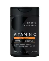 Viên uống bổ sung Vitamin C Sports Research 1000mg 180 viên