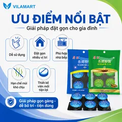 Bộ 6 Viên Mồi Diệt Gián, Thuốc Diệt Côn Trùng Sinh Học Không Độc Hại Dùng Trong Nhà Bếp, Hộ Gia Đình