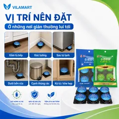 Bộ 6 Viên Mồi Diệt Gián, Thuốc Diệt Côn Trùng Sinh Học Không Độc Hại Dùng Trong Nhà Bếp, Hộ Gia Đình