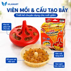 Combo 2 Hộp Bẫy Ruồi Giấm ARS Fly Catcher 35g – Bẫy Ruồi Trái Cây, Ruồi Nhỏ, Hàng Nhật Bản
