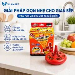Combo 2 Hộp Bẫy Ruồi Giấm ARS Fly Catcher 35g – Bẫy Ruồi Trái Cây, Ruồi Nhỏ, Hàng Nhật Bản