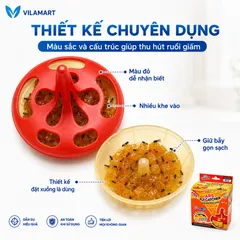 Combo 2 Hộp Bẫy Ruồi Giấm ARS Fly Catcher 35g – Bẫy Ruồi Trái Cây, Ruồi Nhỏ, Hàng Nhật Bản
