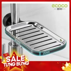 Khay Để Xà Phòng, Giẻ Rửa Bát Inox ECOCO Cao Cấp Không Gỉ 813335