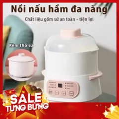 Nồi hầm cách thuỷ dung tích 1 lít kèm vỉ hấp bản tiếng việt 813359