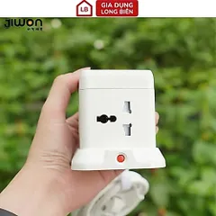 Ổ Cắm Điện Đa Năng JIWON - Tích Hợp Cổng USB và Type C, Tự Ngắt An Toàn, 4 Ổ, Chiều Dài 2.4m 813408
