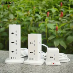 Ổ Cắm Điện Đa Năng JIWON - Tích Hợp Cổng USB và Type C, Tự Ngắt An Toàn, 4 Ổ, Chiều Dài 2.4m 813408