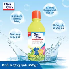 Lọ Tẩy Mốc Quần Áo Denclin Trắng Màu 350g - Giải Pháp Hiệu Quả Cho Quần Áo Của Bạn 813413