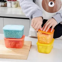 Set 4 Hộp Đựng Thực Phẩm Tủ Lạnh Nhựa Nguyên Sinh Kín Khí Bảo Quản Đồ Ăn Dặm Cho Bé Kháng Khuẩn Đa Năng Tiện Lợi 813423